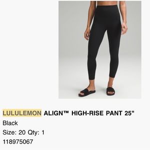 EUC Lululemon Align high rise pants.